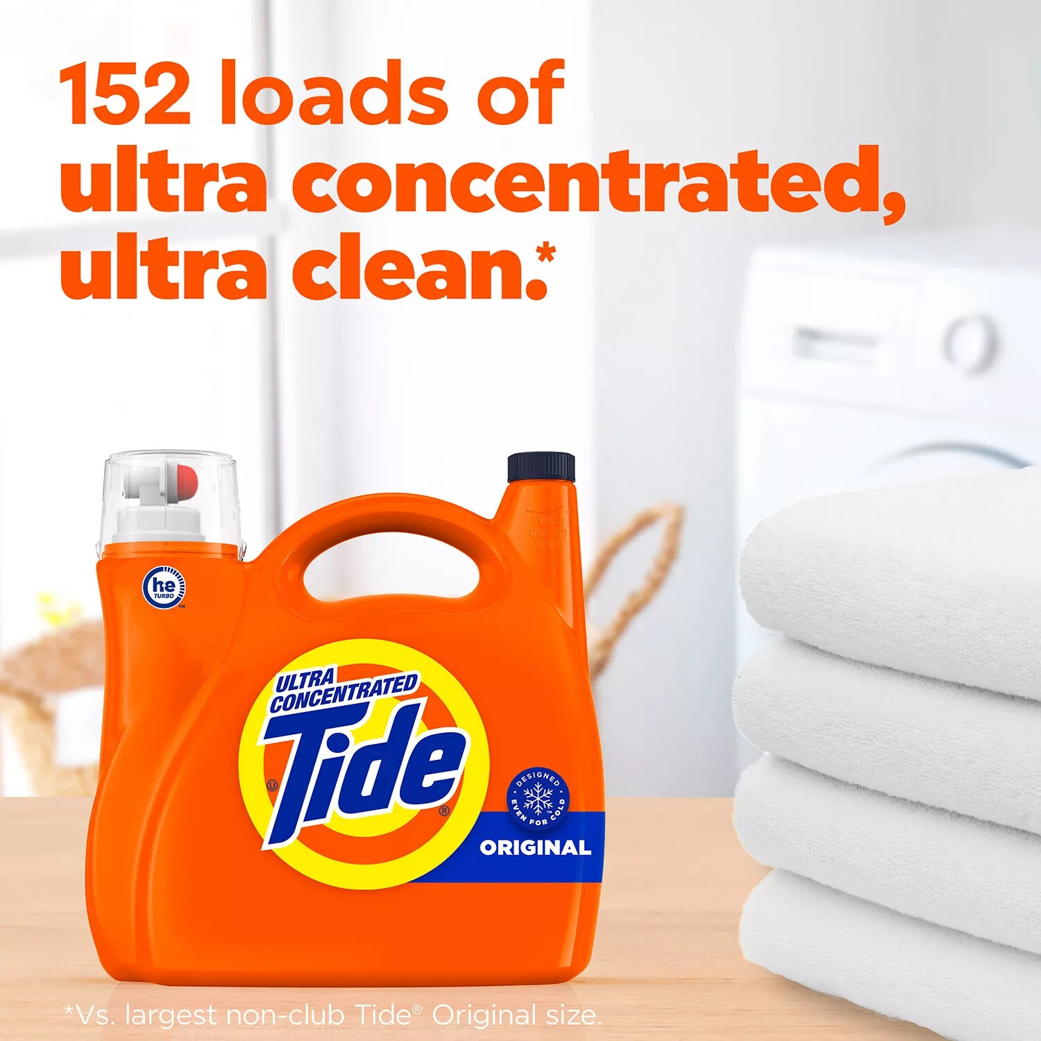 Tide Ultra Concentrated Liquid Laundry Detergent, Original (152 loads, 170 fl. o
