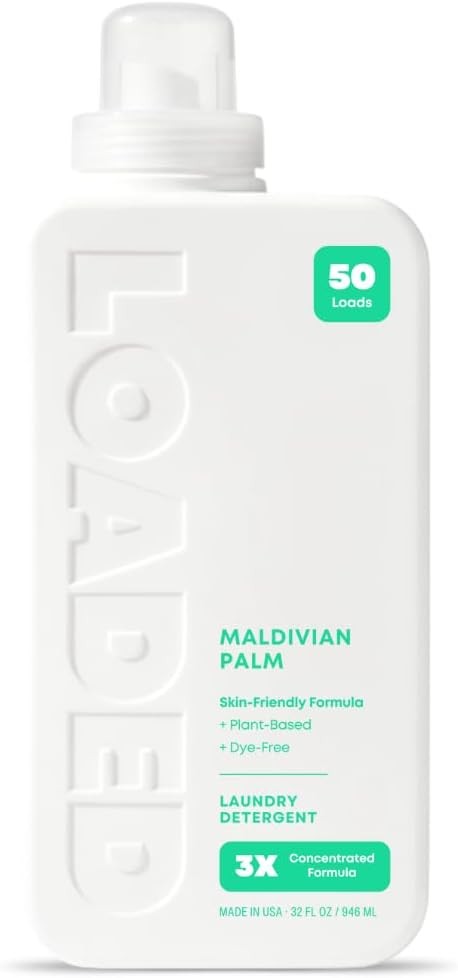 Laundry Detergent Luxury Cologne & Perfume Scented 50 Loads Coconut & Palm