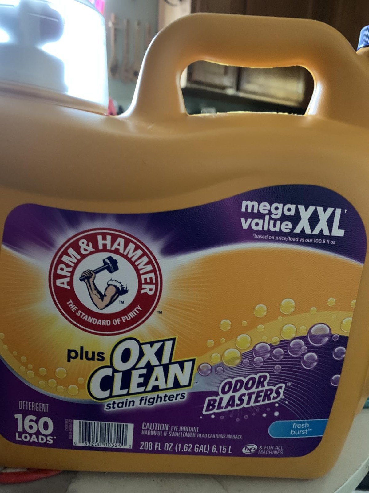 Concentrated Plus OxiClean Liquid Detergent, 166.5 Fl Oz – 128 Loads Clean Power