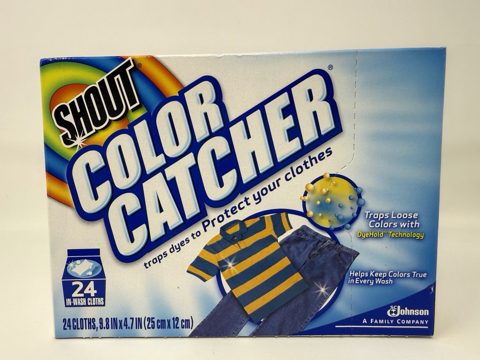 Shout Color Catcher 24 In-Wash Cloths Sheets 2008 Version DyeHold Technology