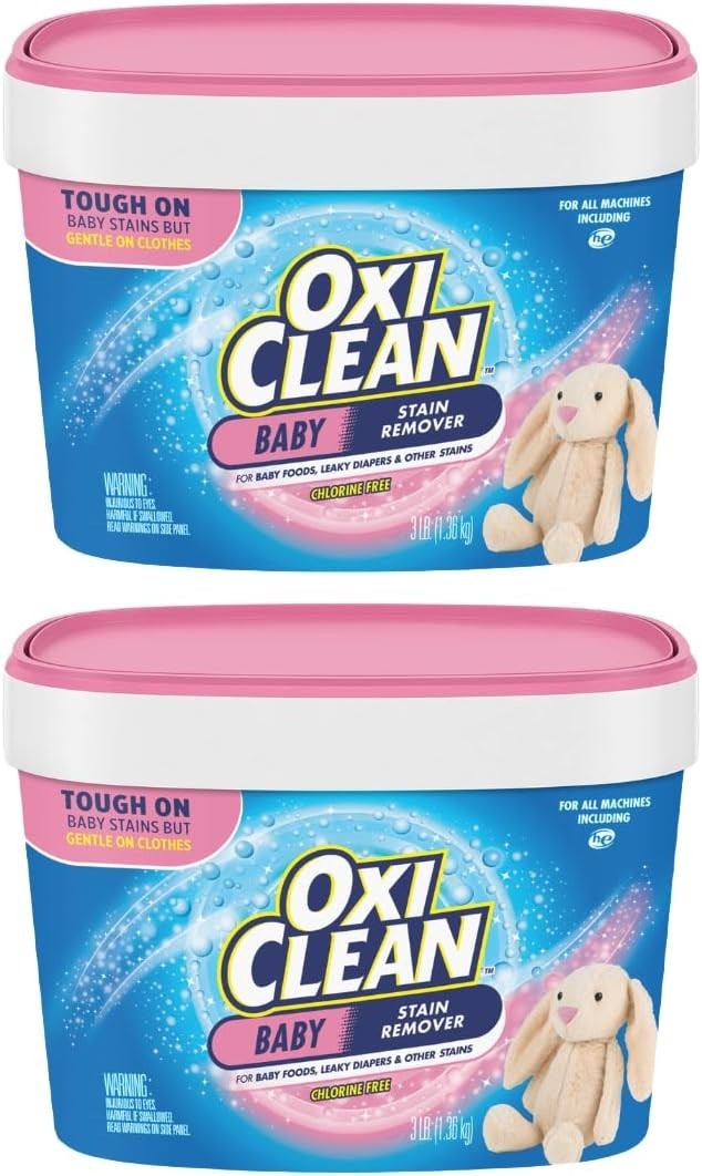 Baby Stain Fighter, Soaker, 3 lb Tub Baby Stain Soaker 2 Pack