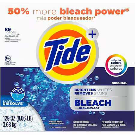 Tide 16667 Laundry Detergent, Powder, Original, 2 Pk