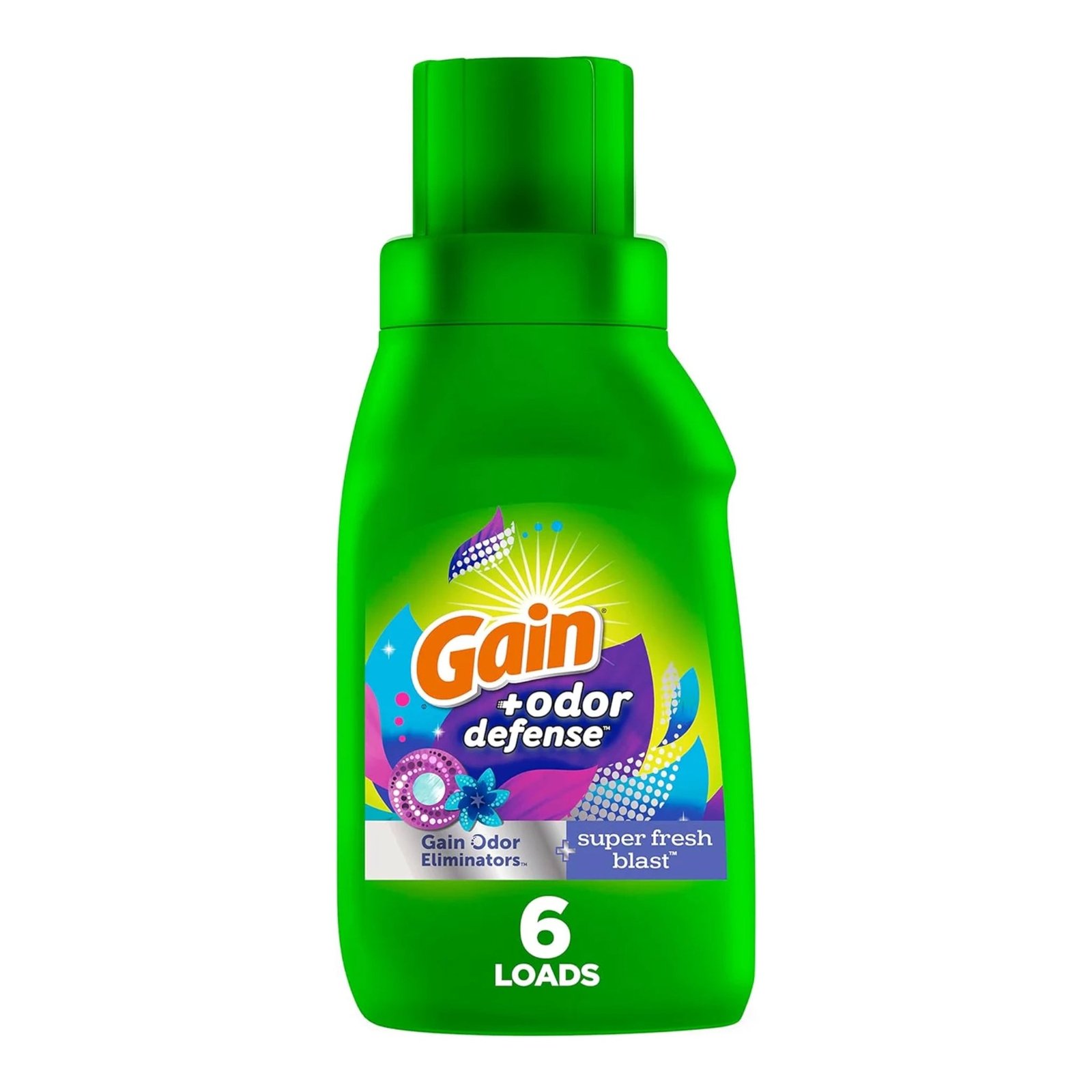 Gain + Odor Defense Super Fresh Blast Laundry Detergent, 10oz 306ml
