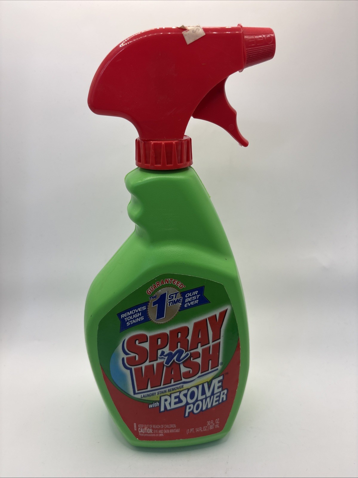 SPRAY ‘N WASH With Resolve Power Laundry Drain Remover Trigger Spray 30 Oz