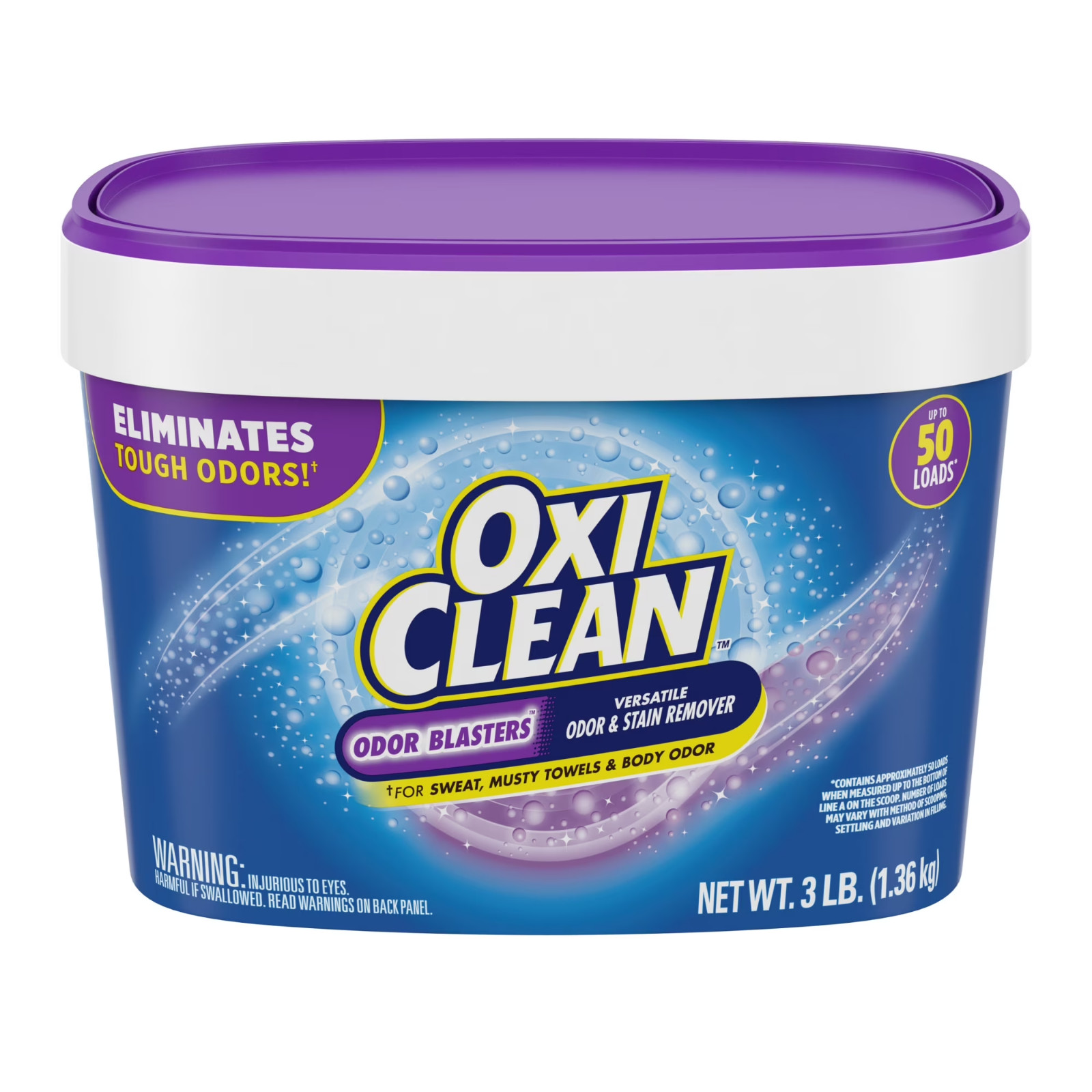 OxiClean Odor Blasters Laundry & Home Stain Remover Powder 3 lb Deodorizer