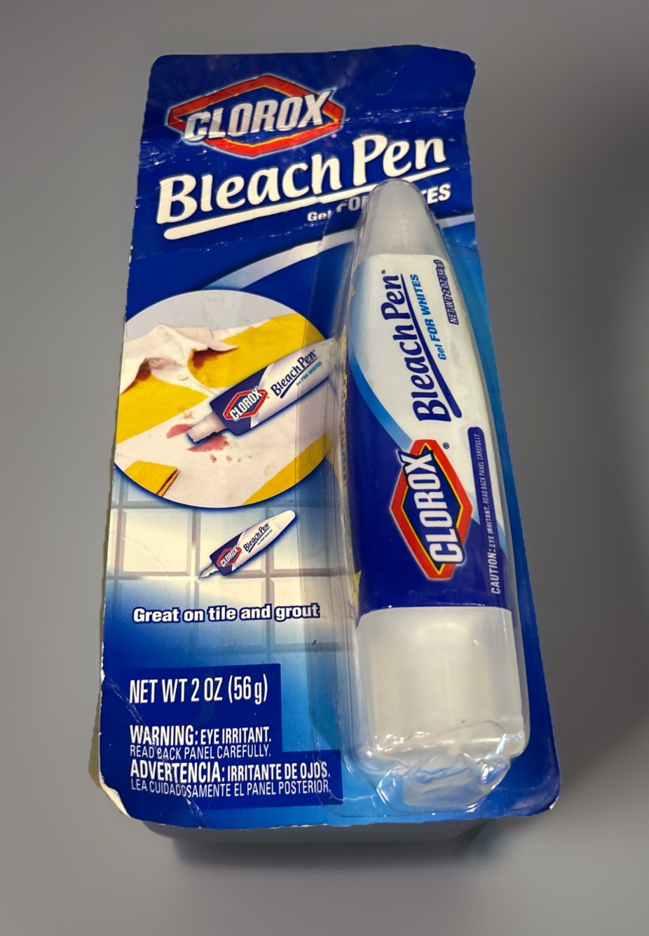 New Clorox Bleach Pen Gel For Whites Dual Tipped 2010 Sealed 2 OZ New Old Stock