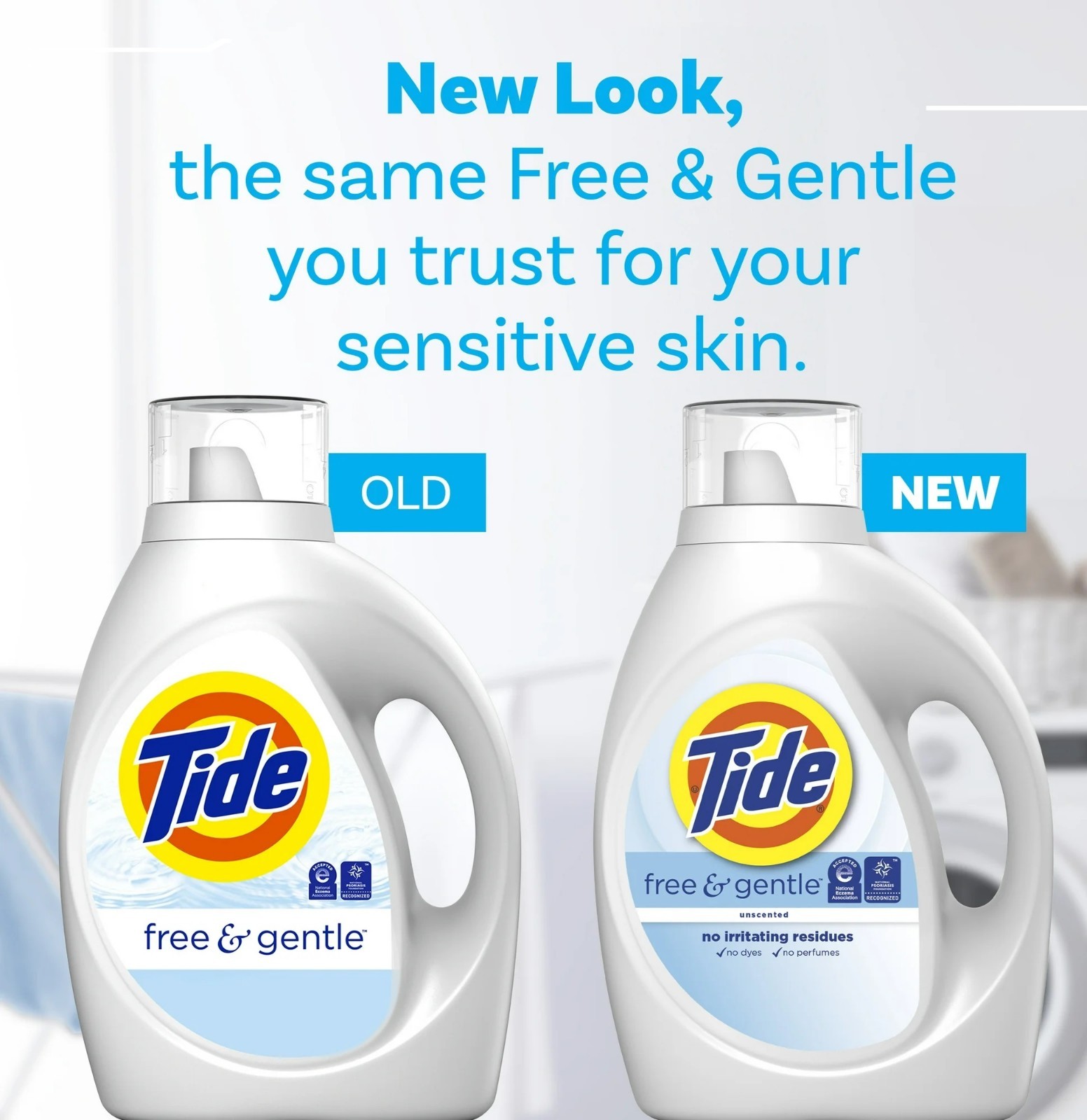 Tide Free & Gentle Liquid Laundry Detergent, Fragrance-Free, 84 oz, 64 Loads