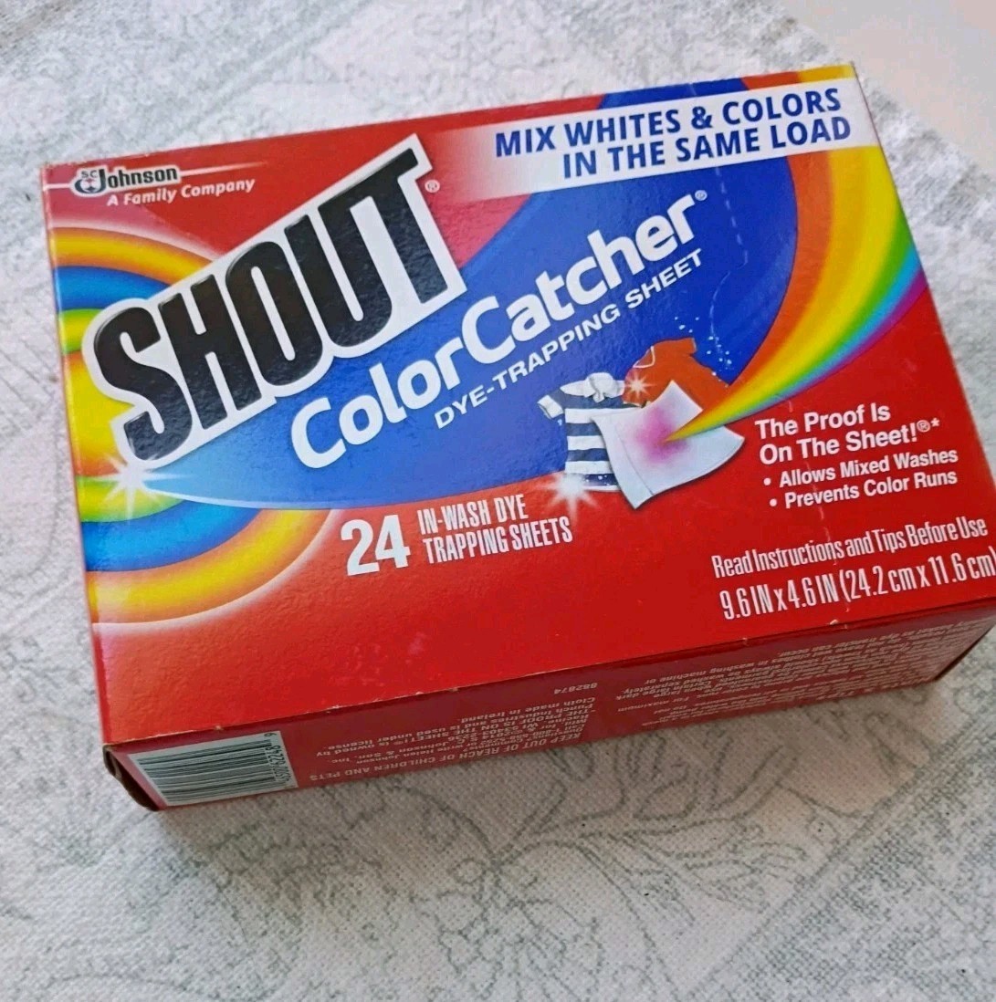 Shout Color Catcher Dye Trapping Laundry Sheets 24Ct For Mixed Load NEW SEALED