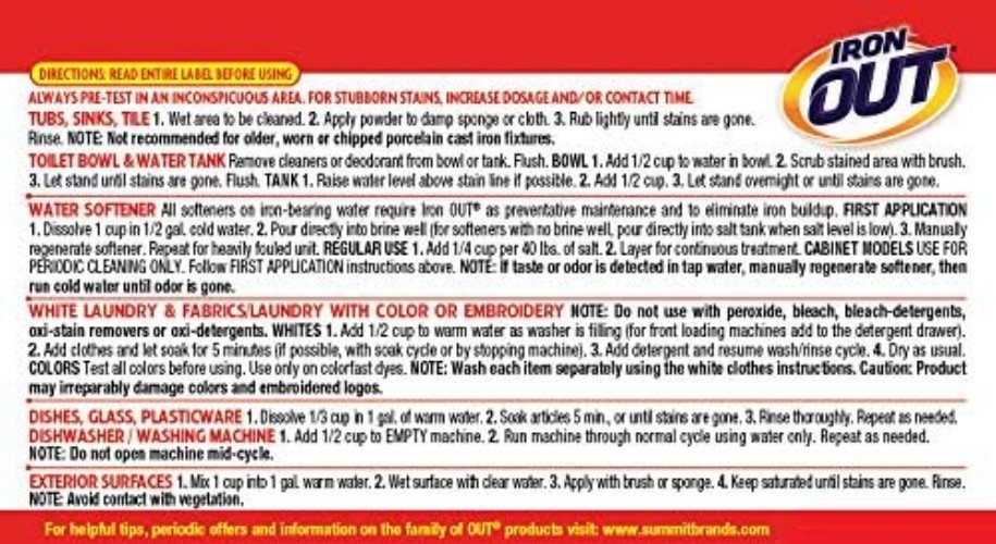 Powder Rust Stain Remover, Remove and Prevent Rust Stains in Bathrooms, Kitch…
