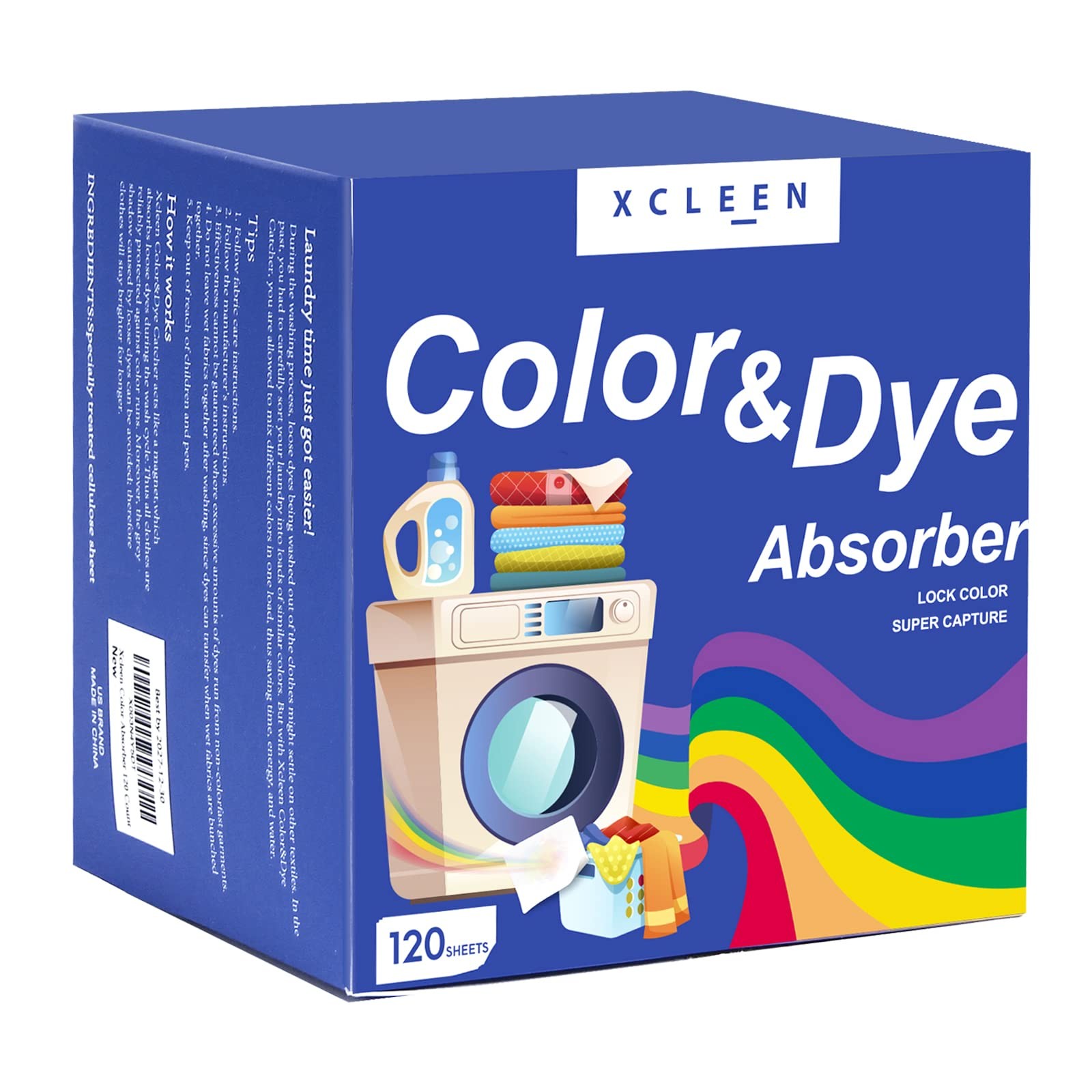 Color Absorber Laundry Sheets 120 Count, Dye Catcher to Prevent Clothes from …