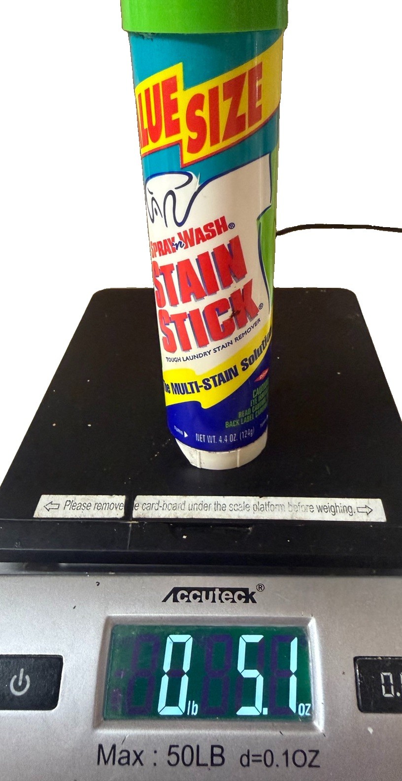 Spray N Wash Stain Stick 80% Full 1994 4.4 Oz (Weighs 5.1) RARE HTF Value Size