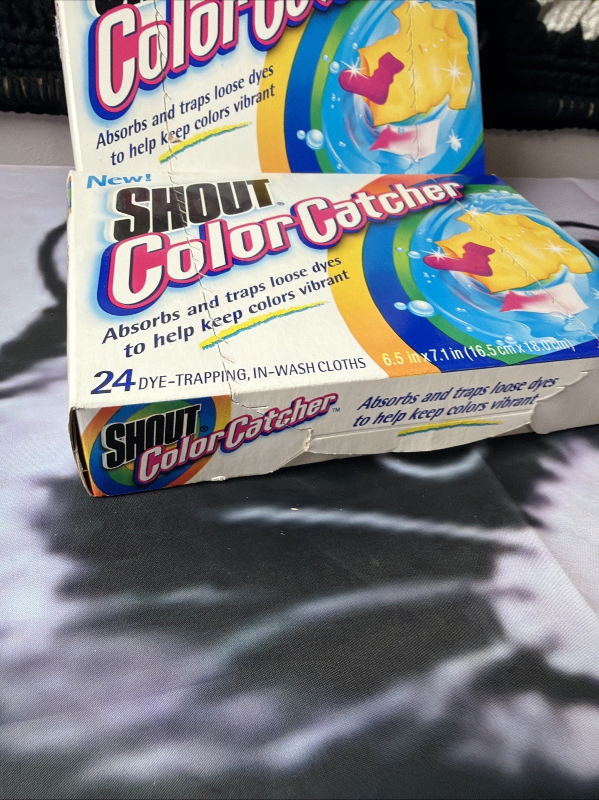 2-Shout Color Catcher, Laundry Dye-Trapping Sheets, 24 Sheets Vtg 2002 New