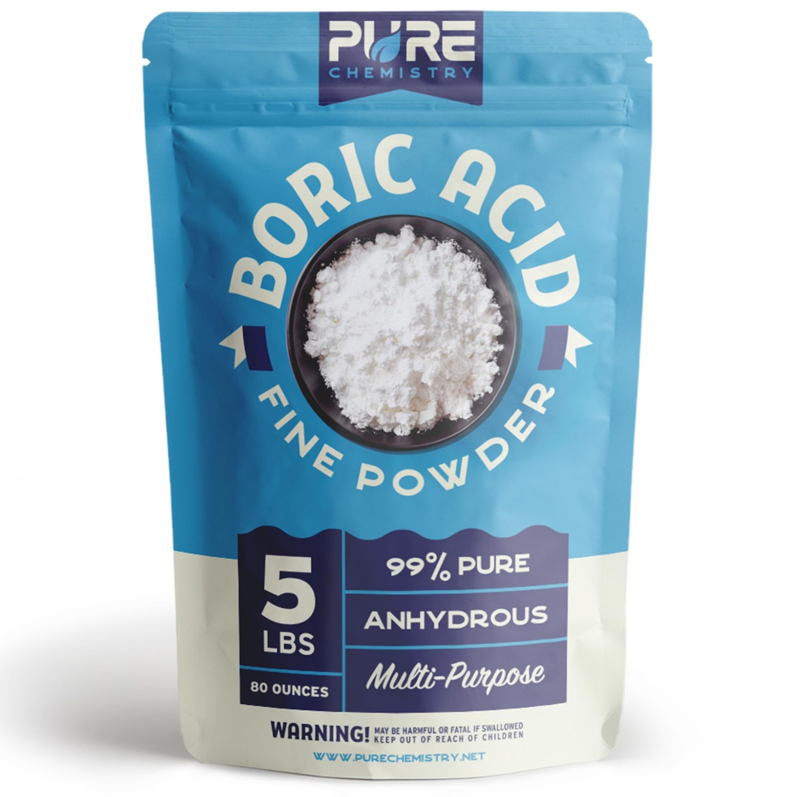 Ecoxall Bulk Boric Acid, 99.9% Pure, Laundry Stain Remover and Deodorizer,…