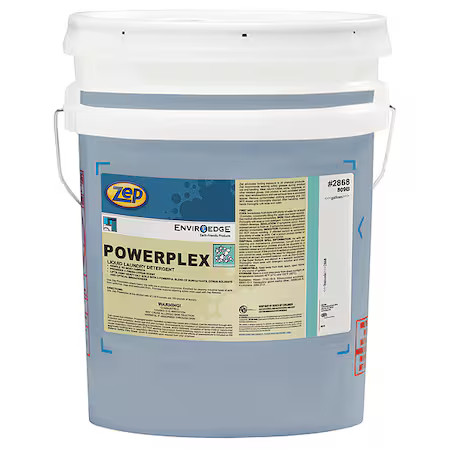 Zep 286835 High Efficiency Laundry Detergent, 5 Gal Pail, Liquid, Citrus, Blue