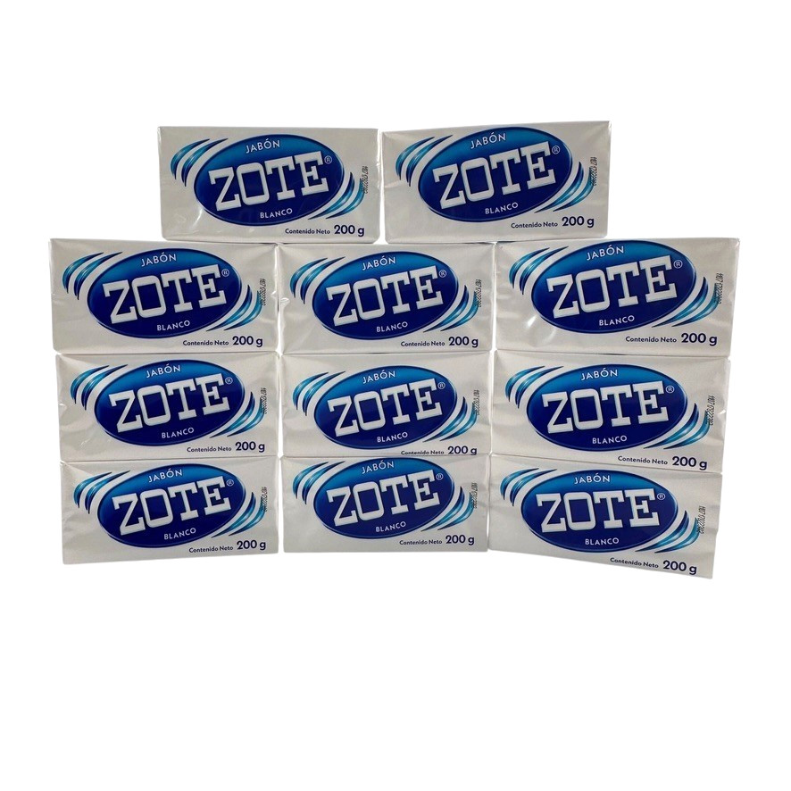 Zote Laundry Soap 11 Pack White Blanco 7 Oz / 200 grams Each New Sealed