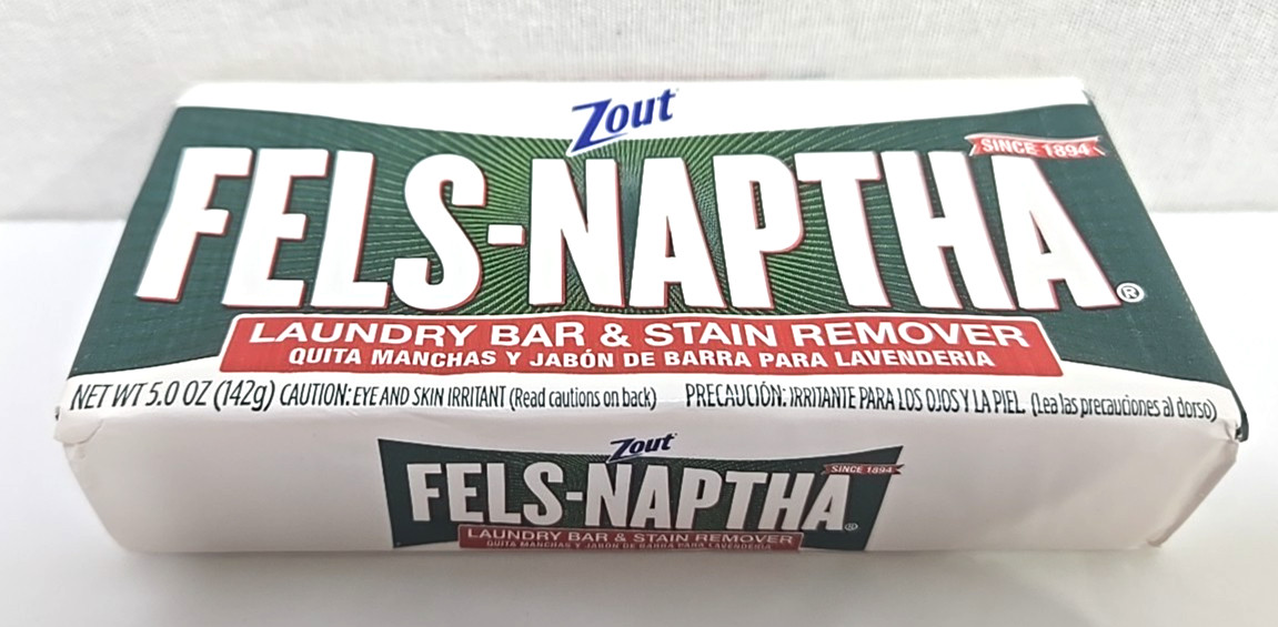 2 Fels Naptha Zout Laundry Soap Detergent Stain Remover Pre Treating 5 oz Bar