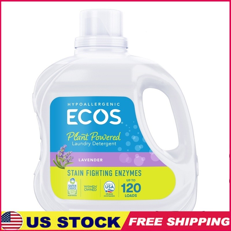 Hypoallergenic Laundry Detergent Liquid W/ Enzymes Pet Stains 120 Loads New