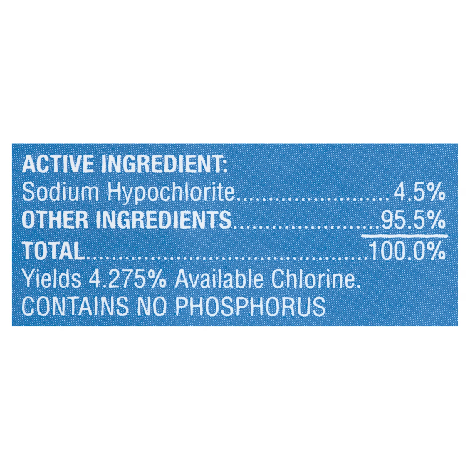 Great Value Low Splash Bleach Regular, 121 oz (Pack-2)