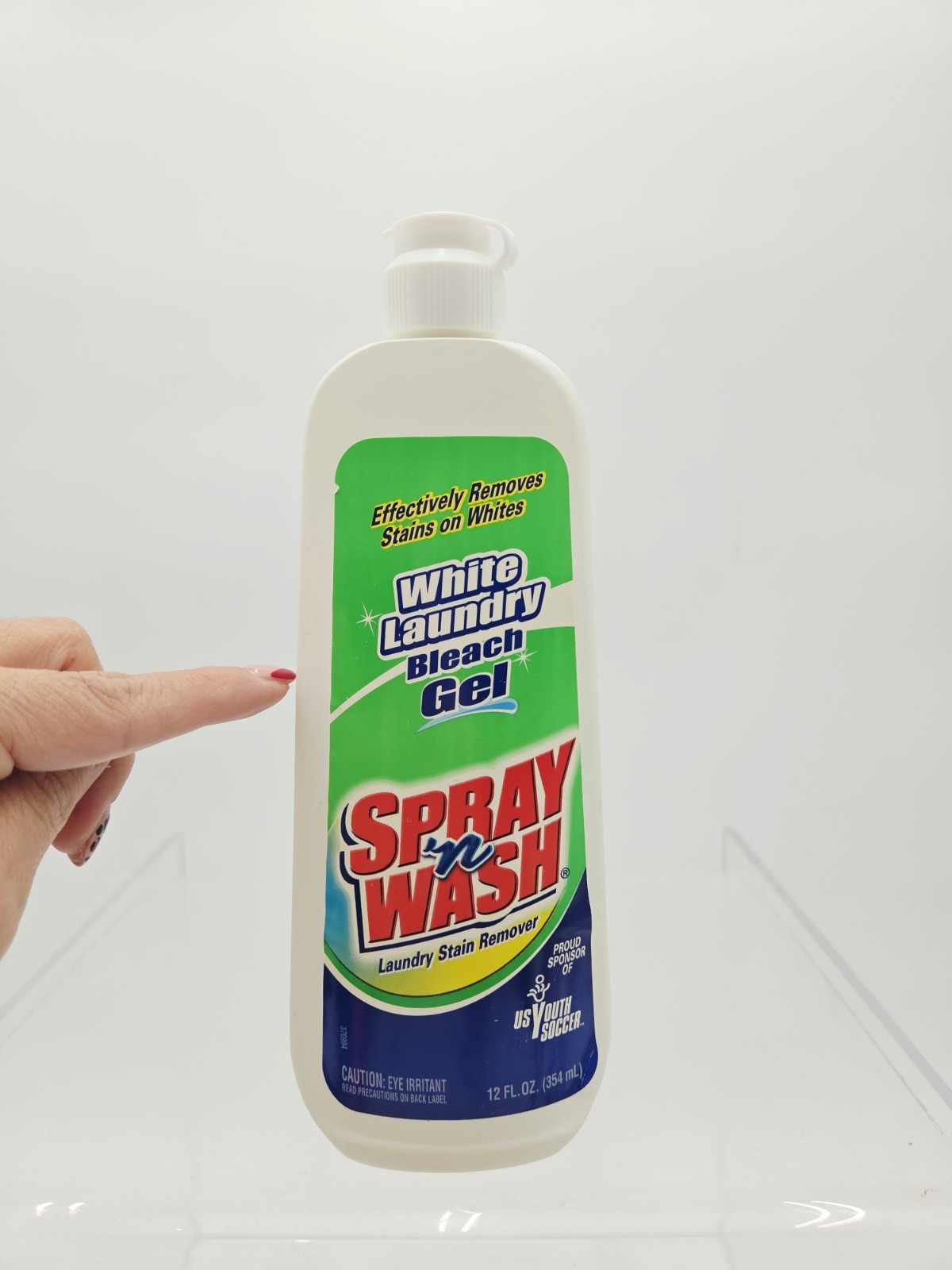 Vintage Spray n Wash Laundry Stain Remover Bleach Gel 12oz 2002 60% Full