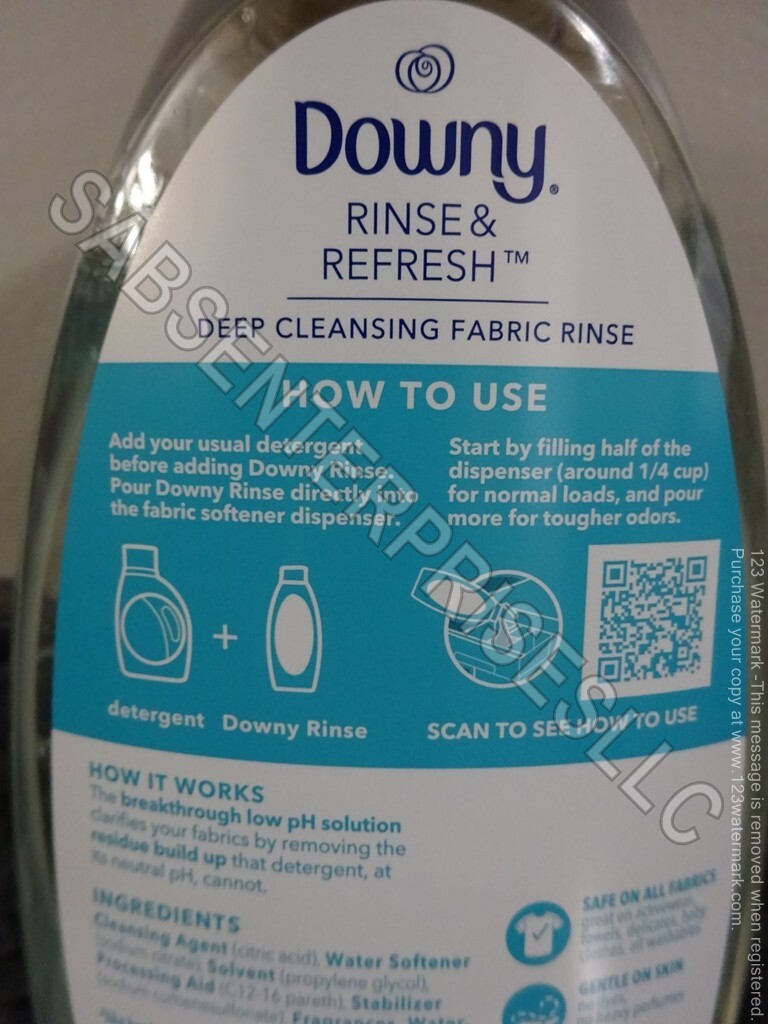 3 Downy Rinse & Refresh COOL COTTON Scent Deep Cleansing Fabric Rinse 25.5 FL oz