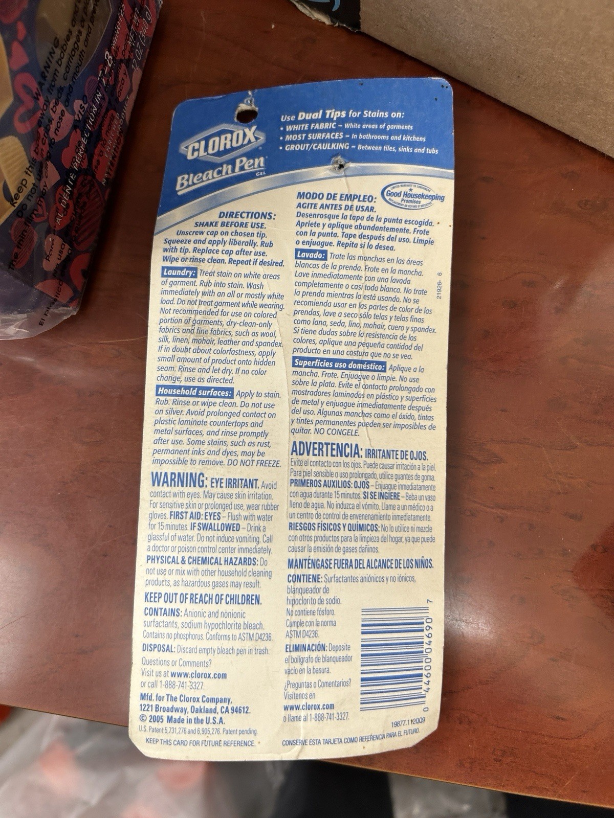 Clorox Bleach Pen Gel Fine Point & Broad Scrubber 2 oz New OLD stock random