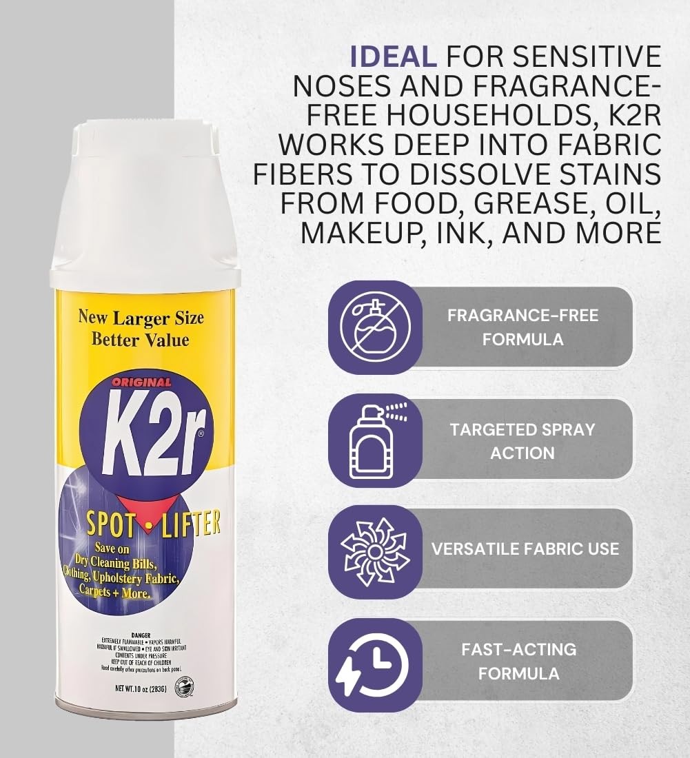 K2r No Scent Spot Treatment Stain Remover 10 oz Spray One Size, Color