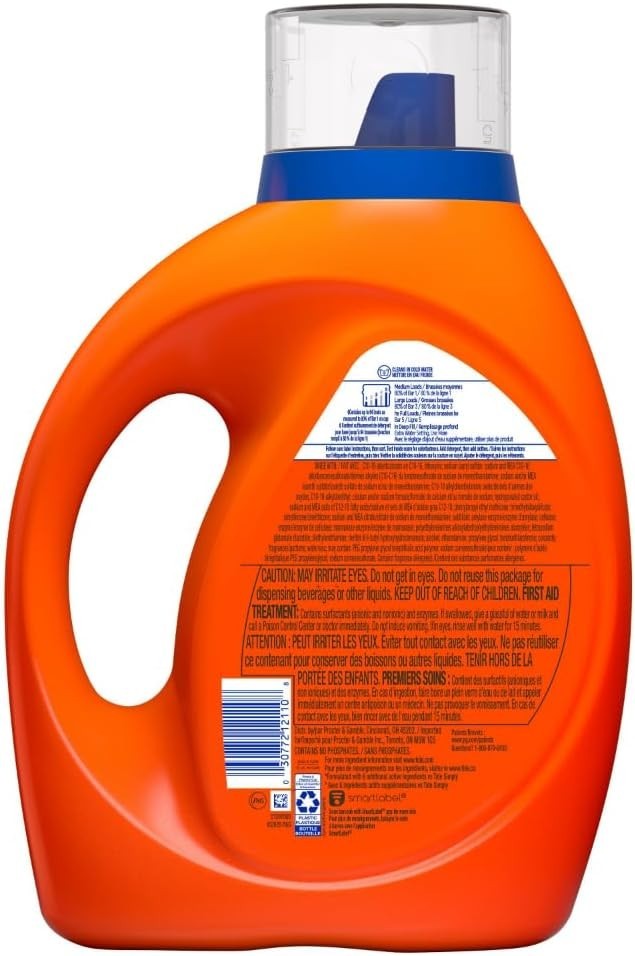 Tide Liquid Laundry Detergent Original Scent 80 fl oz 64 Loads Stain Remover