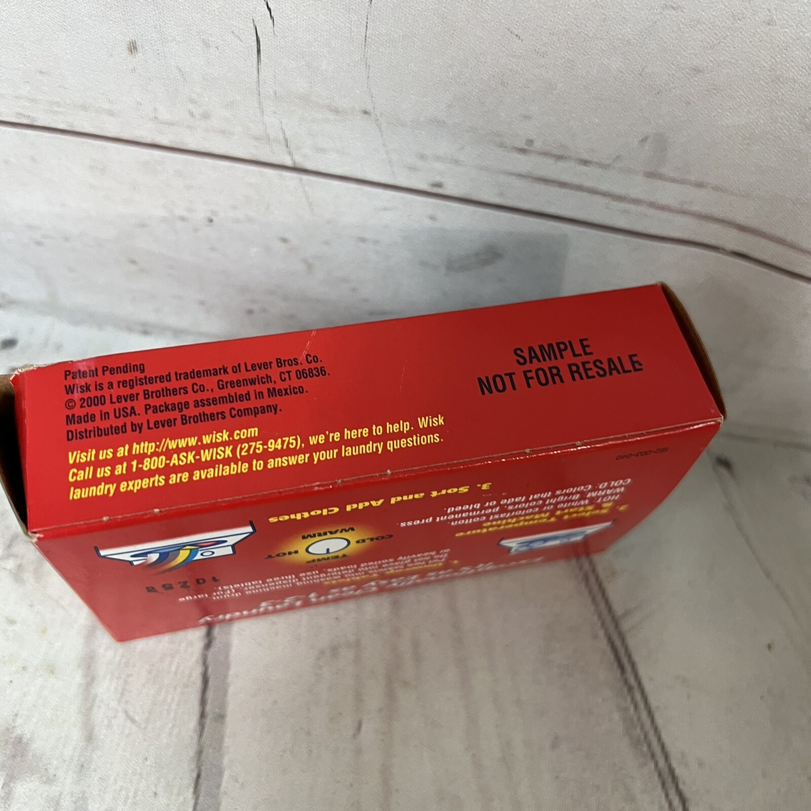 Vintage WISK Laundry Tablets 2000 Sample 2 Box