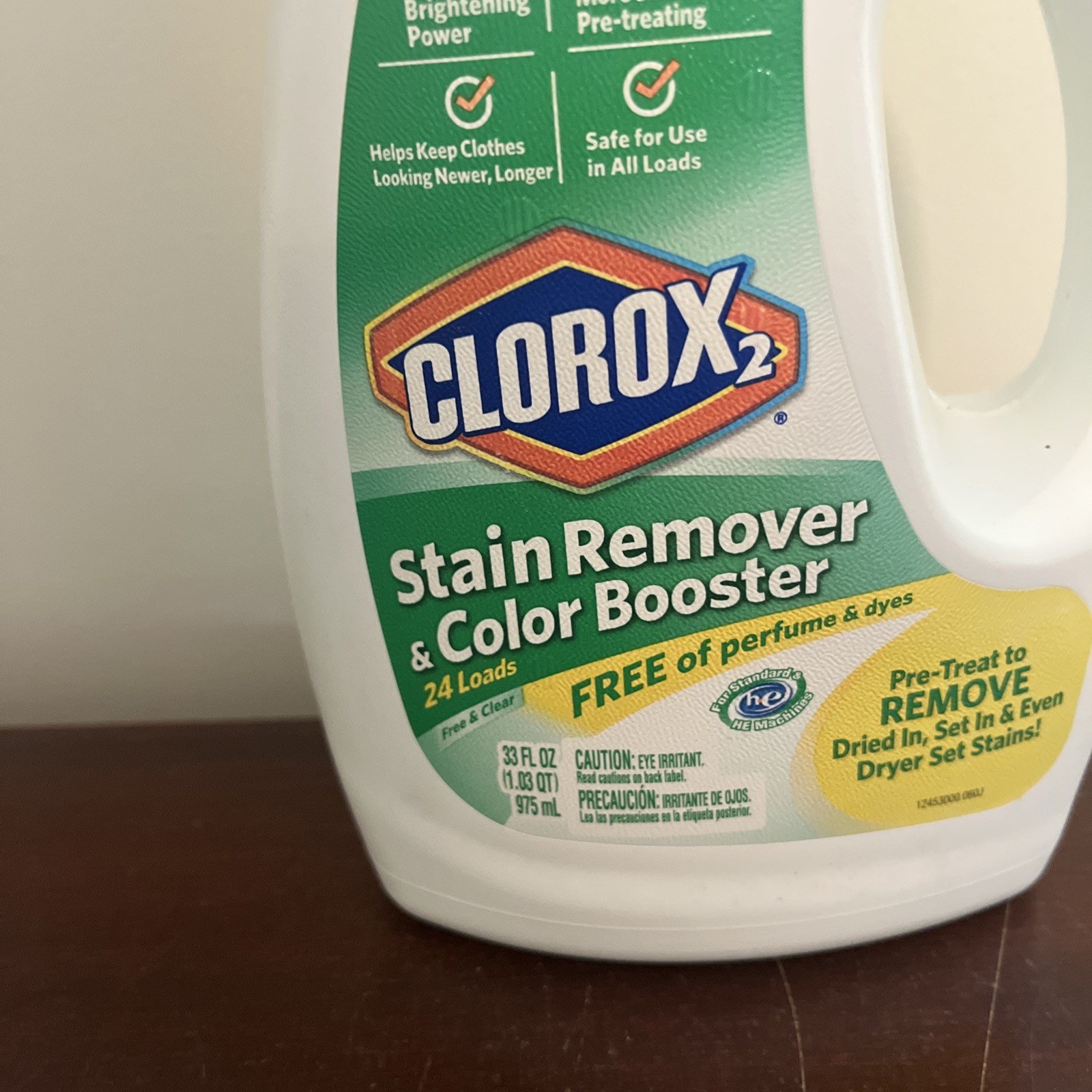 Clorox 2 Stain Remover & Color Booster Perfume & Dye Free Original Discontinued