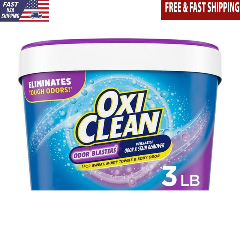 Oxygen Powder Stain Remover Laundry Odor Eliminator Multi-Surface Cleaner 3 lb