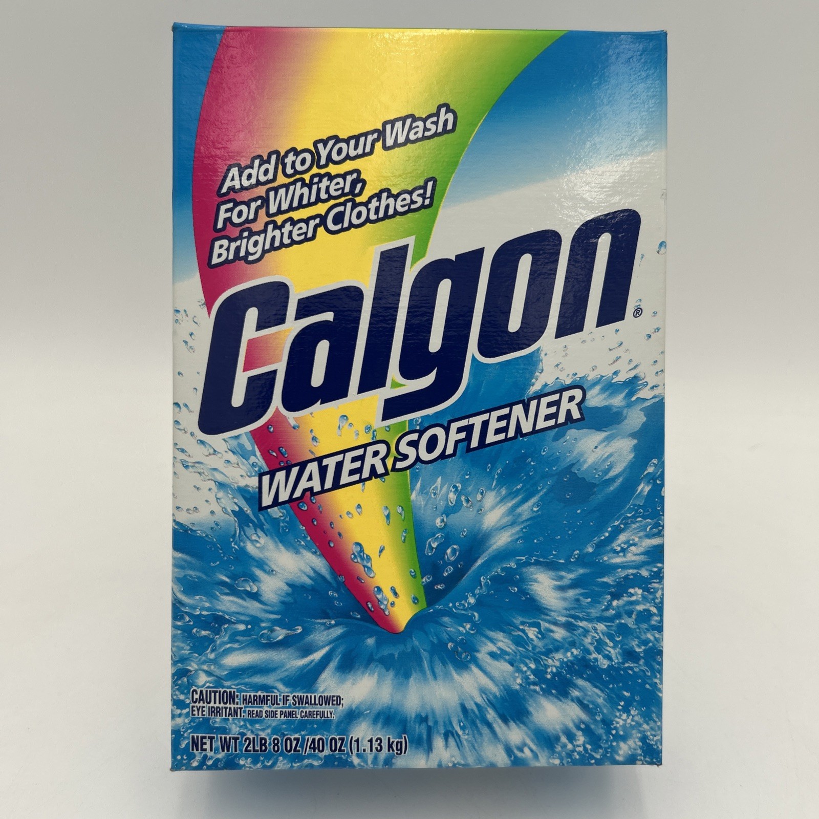 (1) Calgon Water Softener Loose Powder Box 1lb 13.4 Oz Discontinued HTF Partial