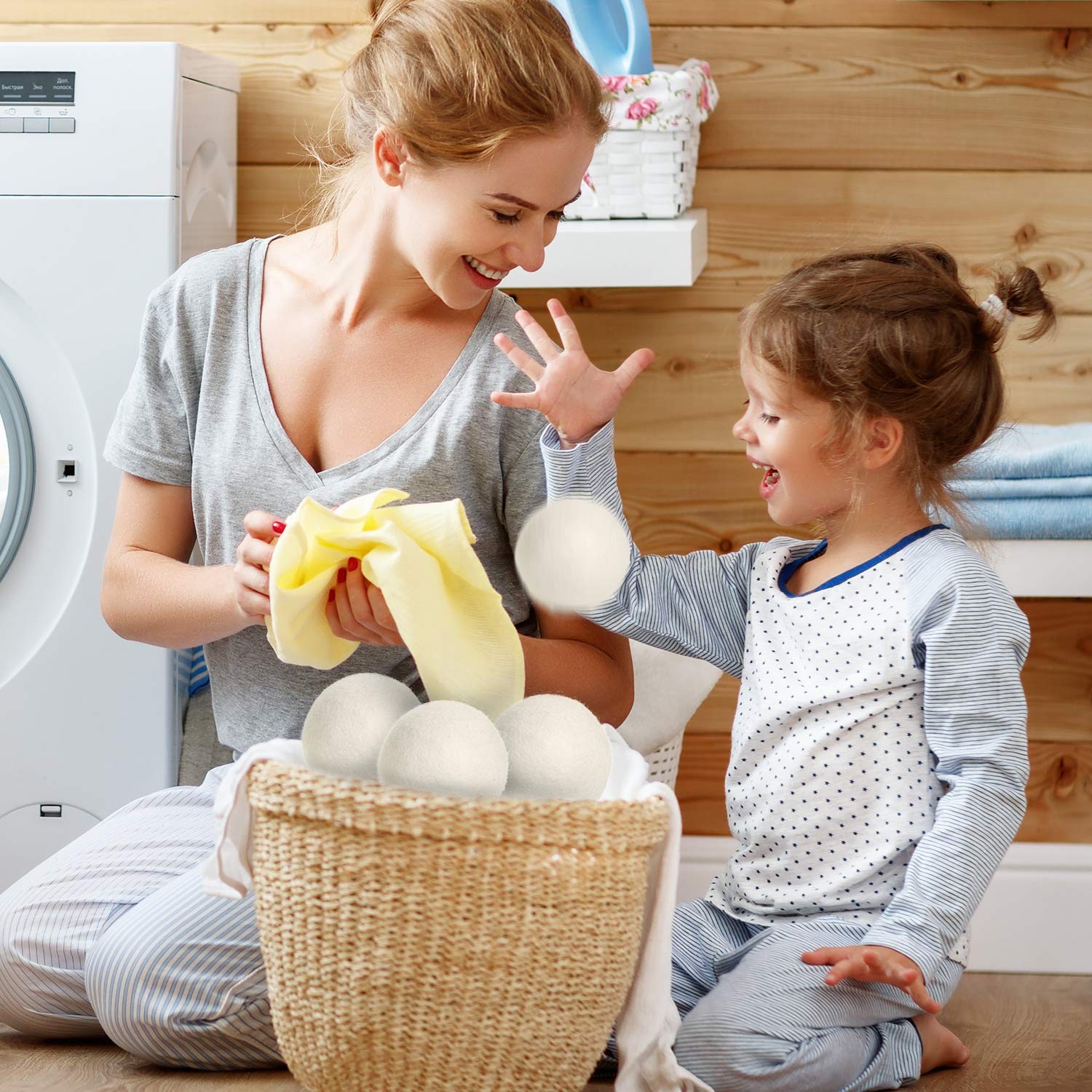 Wool Dryer Balls Natural Fabric Softener and 100% Organic, Chemical Free and …