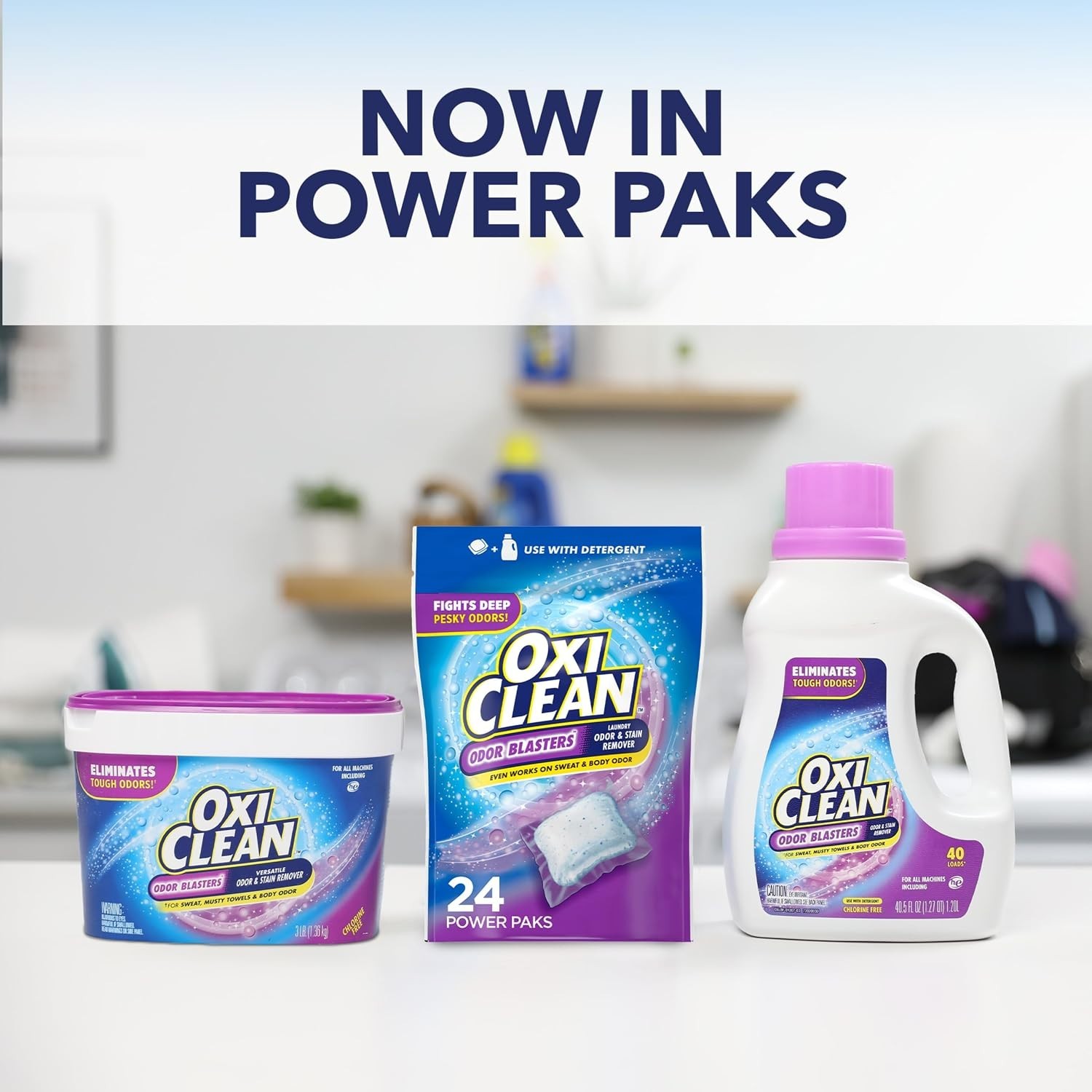 Odor Blasters 24 Ct Eco-Friendly Stain Remover & Odor Eliminator Power Paks