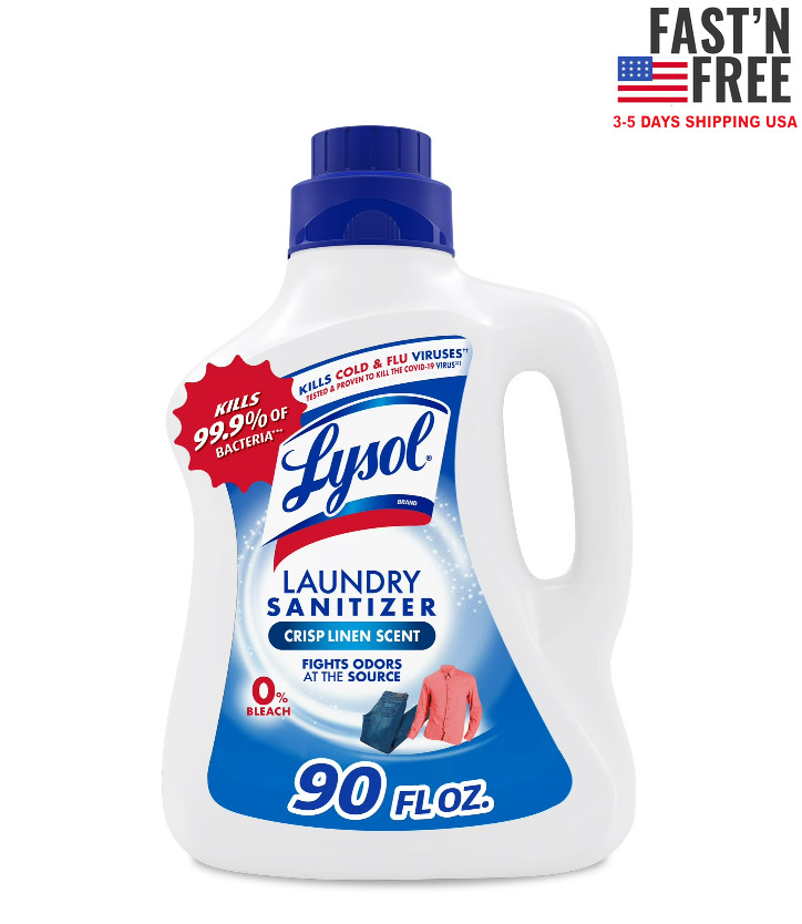 Lysol® Laundry Sanitizer Additive, Laundry Detergent Additive, 90 oz