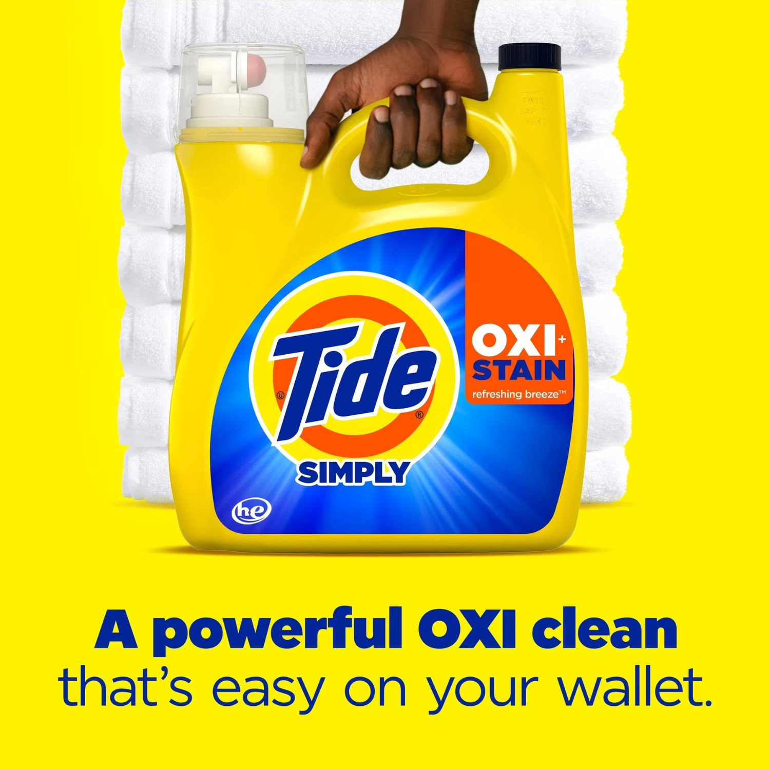 6Pack Tide Simply Oxi Boost Liquid Laundry Detergent Refreshing Breeze 105 fl oz