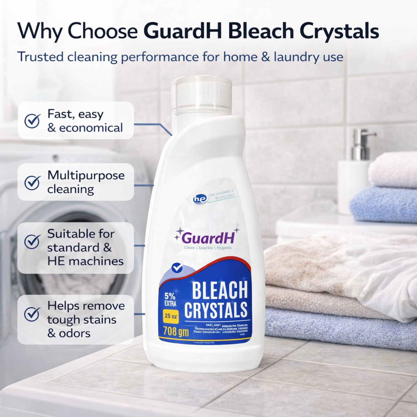 Bleach Crystals – Fine Granules – 25oz