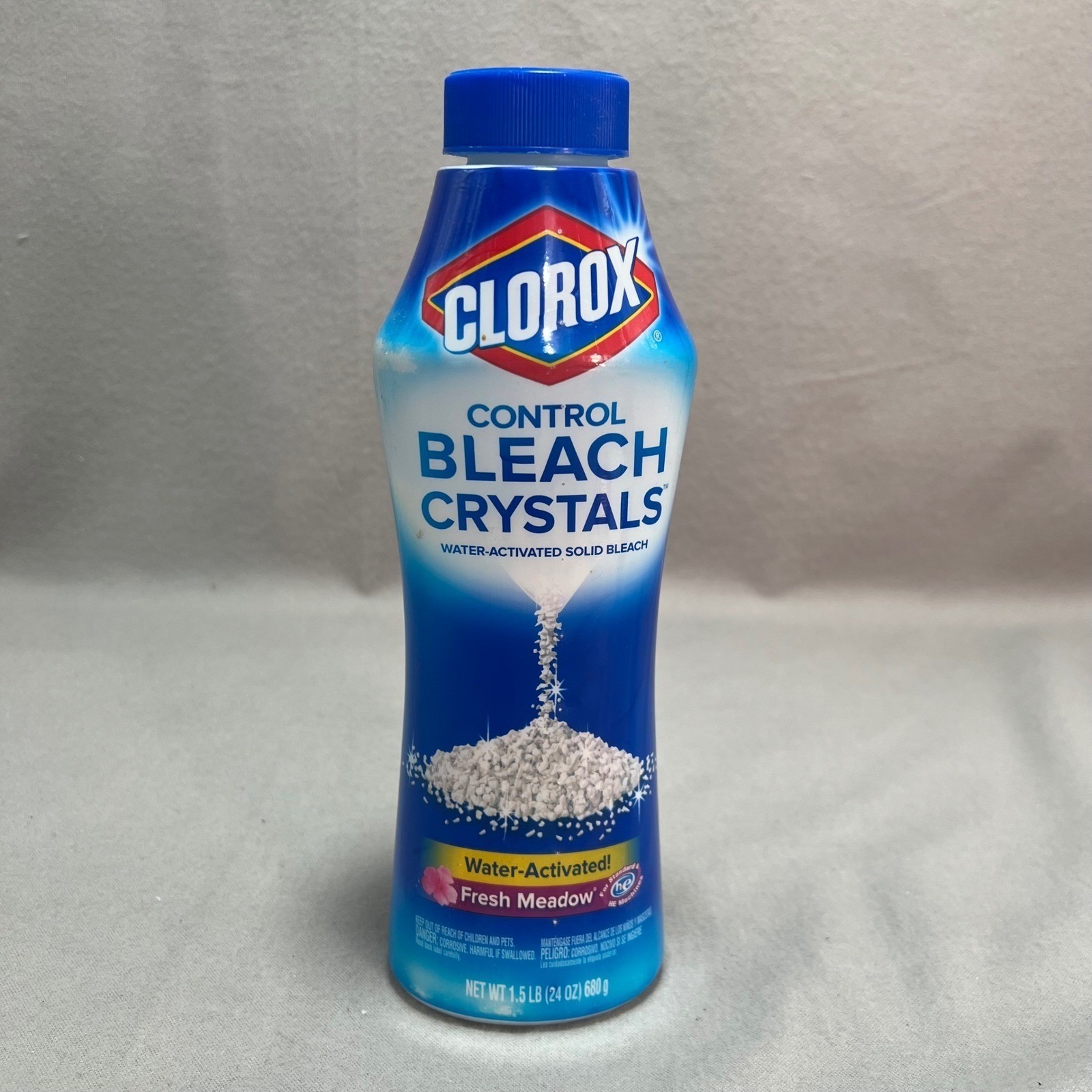 Clorox Control Bleach Crystals Fresh Meadow Discontinued HTF Partially Used 24oz