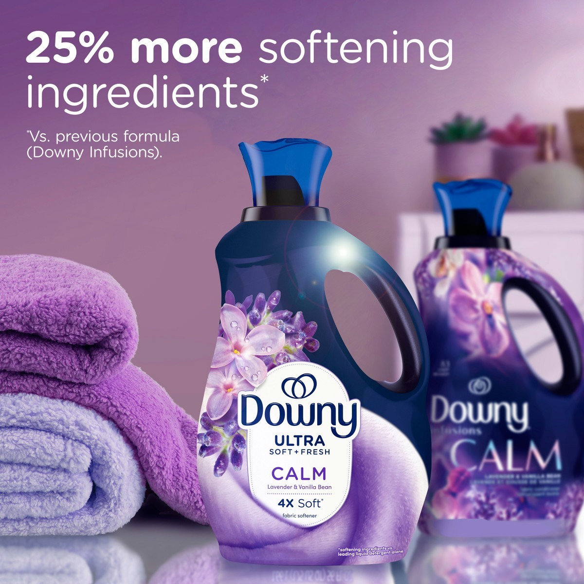 Downy Lavender Vanilla Liquid Softener – 93 fl oz, Paraben/Sulfate-Free