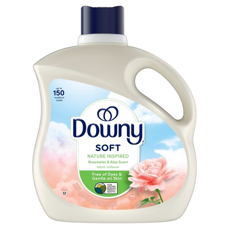 Fabric Softener – Rosewater Aloe – 111oz: No Aluminum, Dye, Paraben, Phosphate