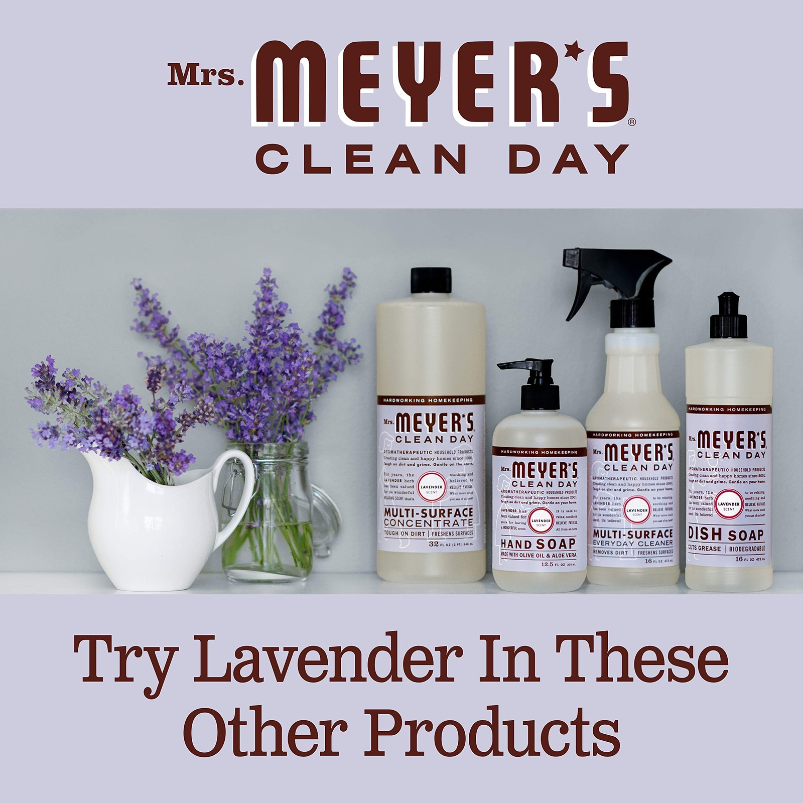 MRS. MEYER’S CLEAN DAY Dryer Sheets, Lavender, 80 ct