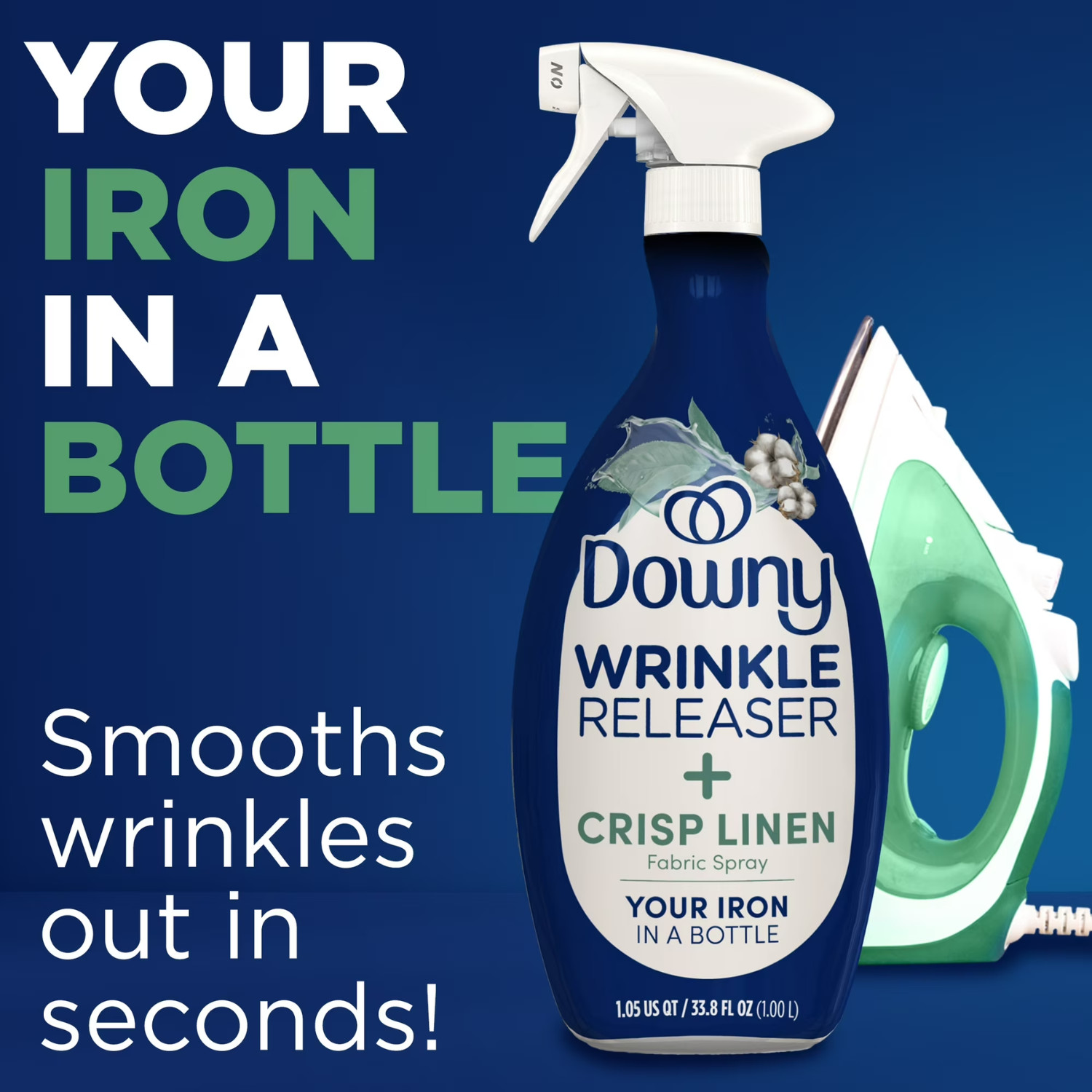 (3 Pack) Downy Wrinkle Releaser Crisp Linen Fabric Refresher Spray 33.8 fl oz