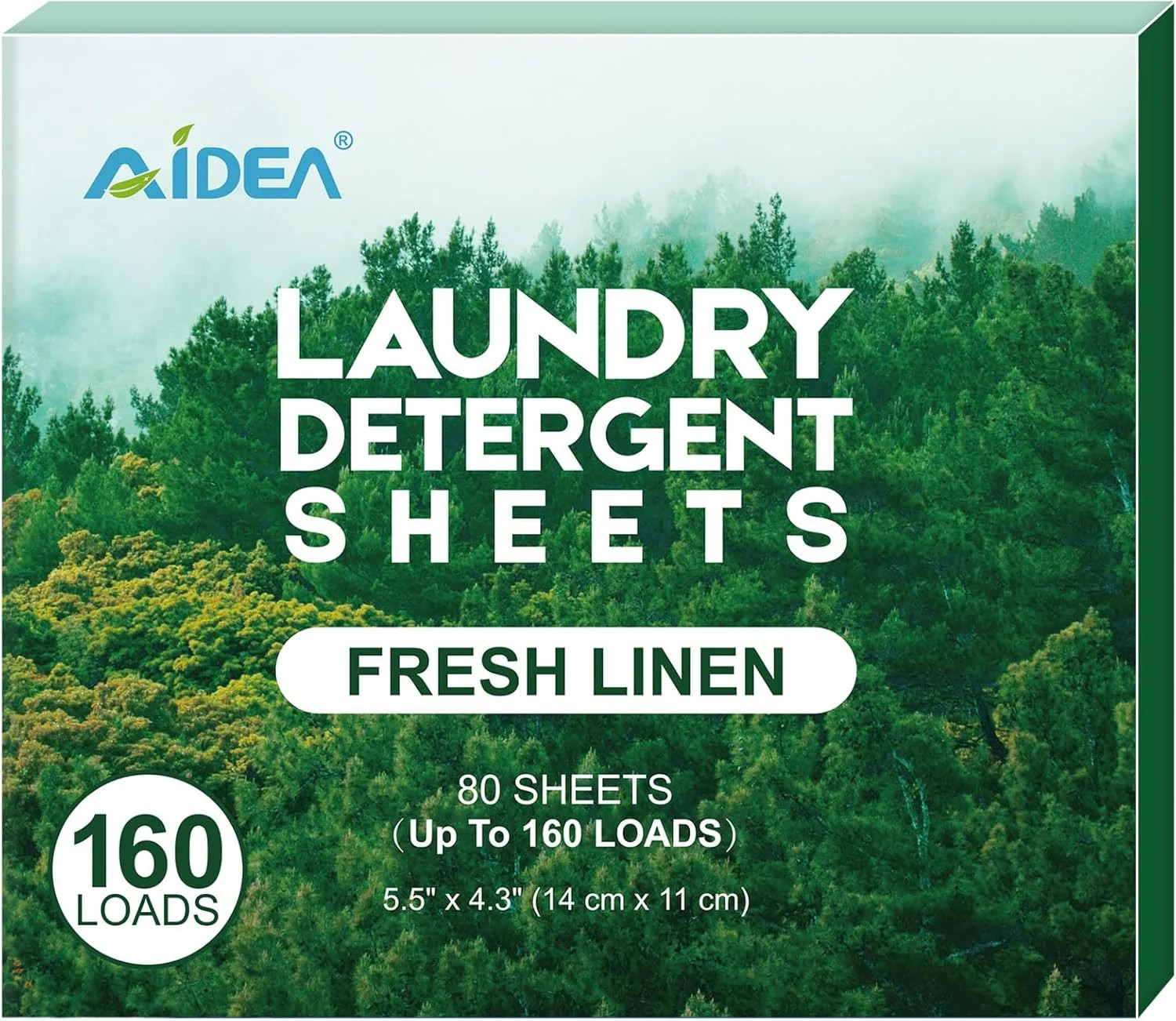 AIDEA Laundry Detergent Sheets, Washer Sheet Detergent, No Plastic Jug, Laundry
