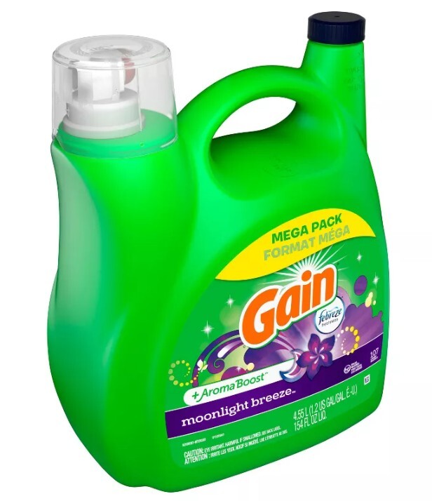 Moonlight Breeze Scent Gain Liquid Laundry Detergent with Aroma Boost, 154 fl oz