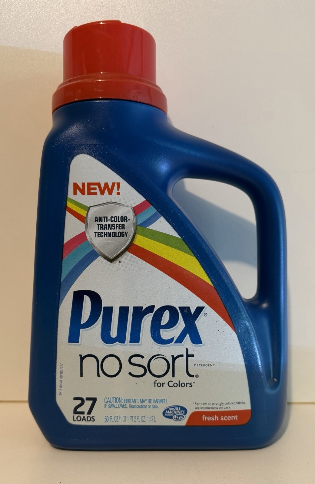 Purex No Sort Liquid Laundry Detergent, 50oz – Provides 27 Loads – One Bottle