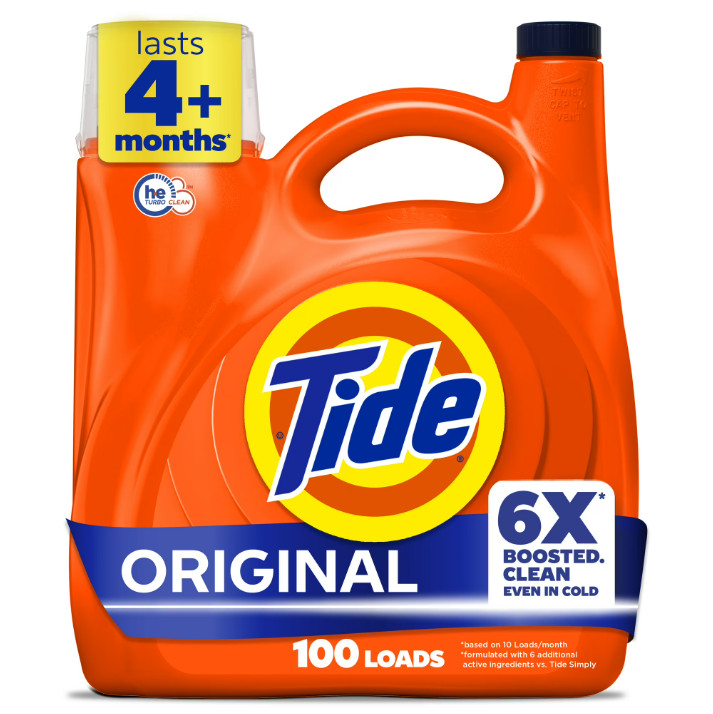 2 Pack Laundry Detergent Liquid w 6X Boosted Cleaning Power,Original,125fl oz Pk