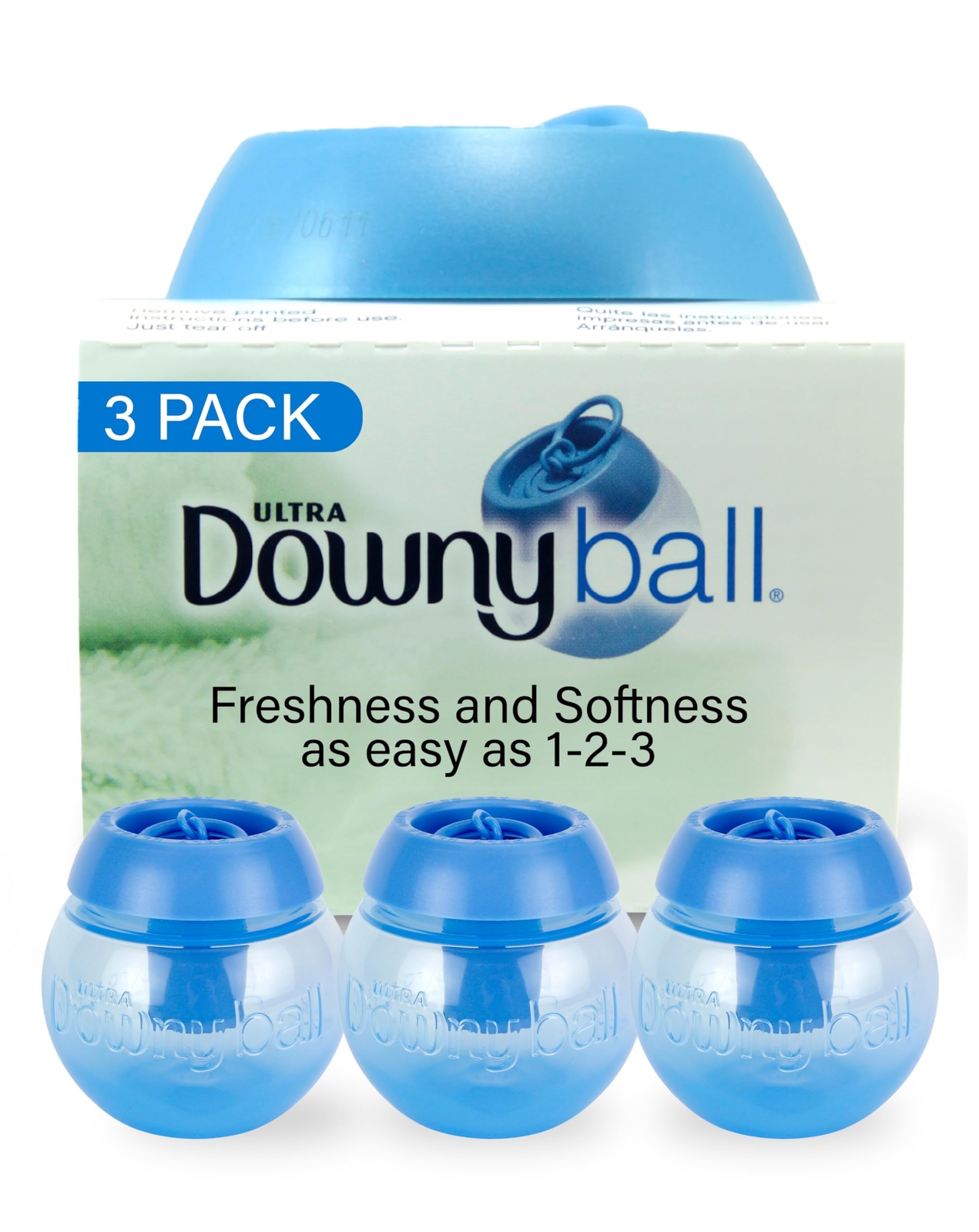 Downy Fabric Softener Dispenser Ball, -3 pk