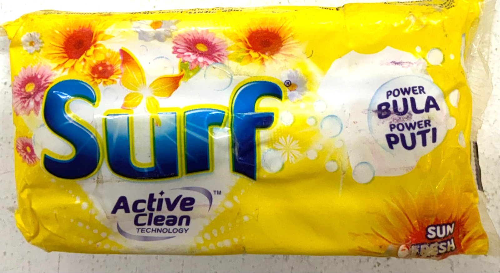 Surf Active Clean Laundry Detergent Bar Soap Sun Fresh 120g Lot of 3 New Sealed
