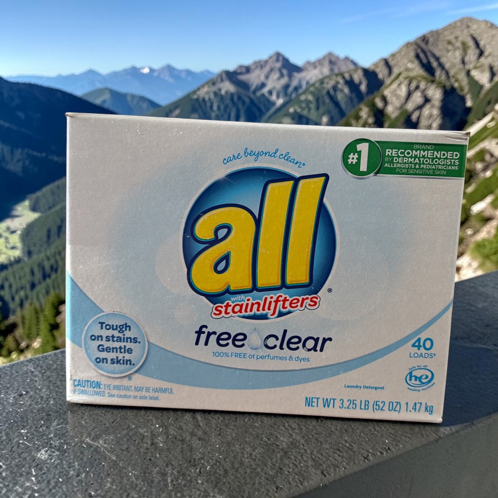 ALL Powder Laundry Detergent Free & Clear (FULL CASE OF 6) 52oz 40 Loads each.