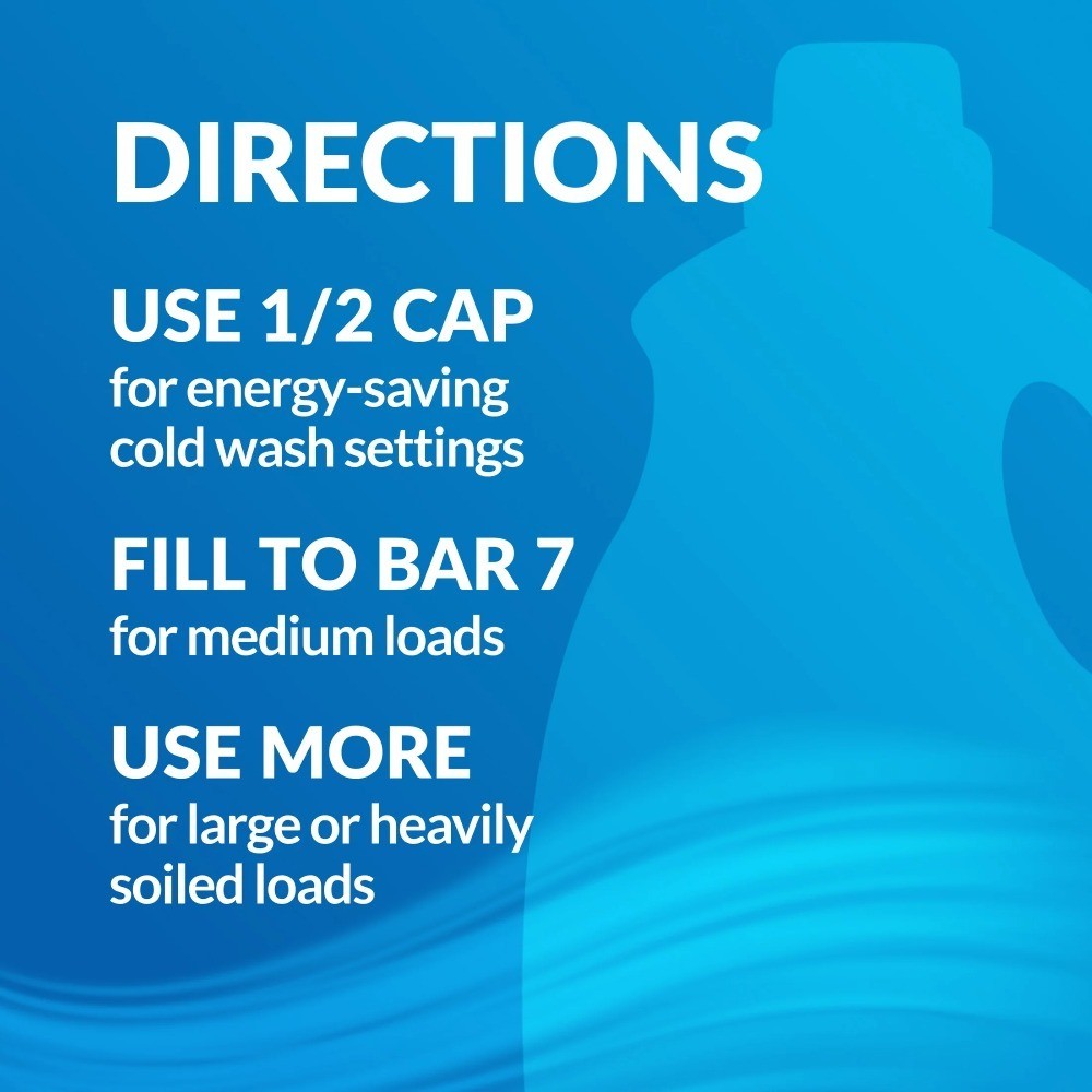 High-Efficiency Liquid Laundry Detergent for 131 Loads, Odor Eliminating, 203.1