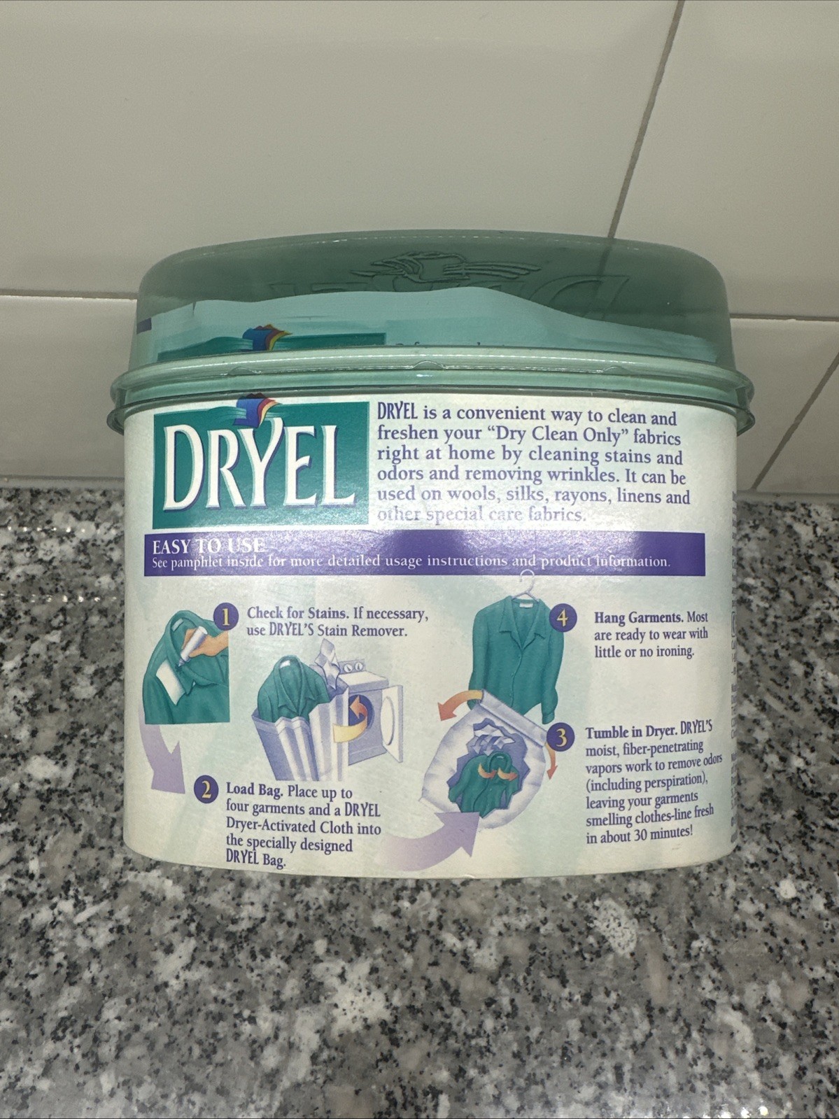 Dryel At Home Dry Cleaner Kit 4 Loads 16 Garments Clean Breeze New Old Stock